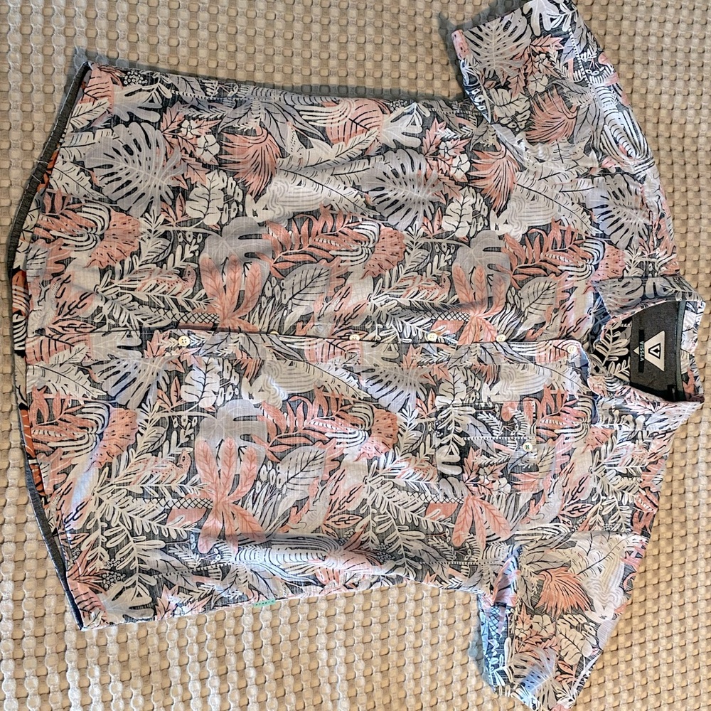 Vessla Tropical Patterned Button Down - image 1